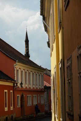 Eger - minaret over rooftops