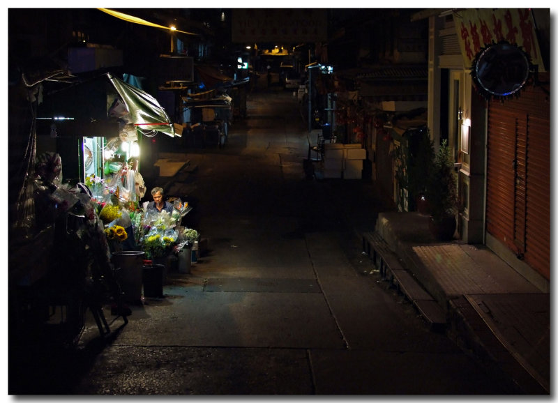 a flower shop...