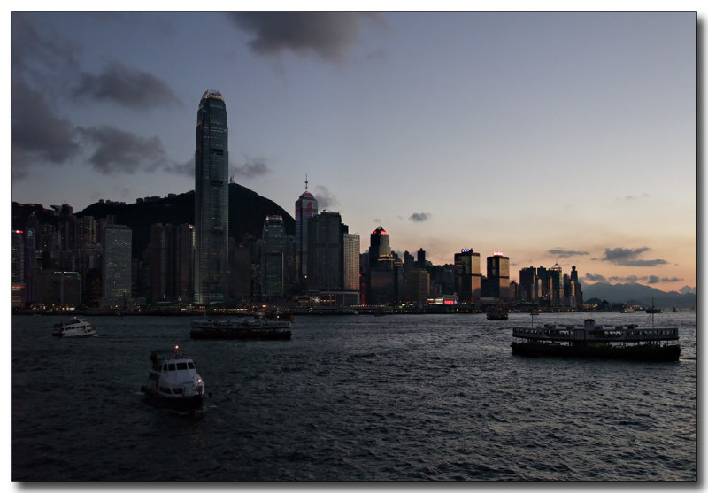just before the sun set...
