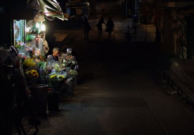 the flower shop and three girls...