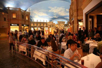 Shops and Food Court Inside Cesar's Palace