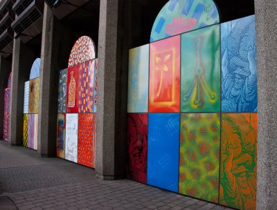 Decorations in St. Katherine's Dock