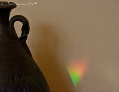 A flash of sunlight