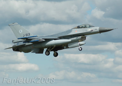 Fokker F-16AM J-513  R.Neth AF  No.322Sqdn.