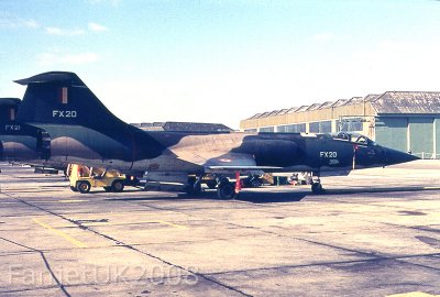 Lockheed F-104G Starfighter FX-20 Belgian AF