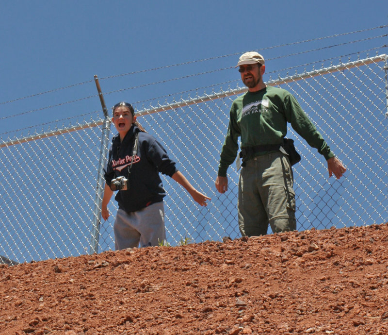 Myrtle & Tomas at the Discovery Channel Telescope Site