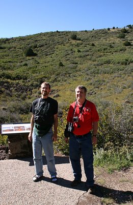 Accessorized nerds. Tom and Brent at the vent.