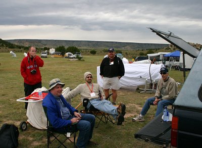 Most of the Arizona Contingency at Okie--Peter, Brent, Tom, David, and Milton.