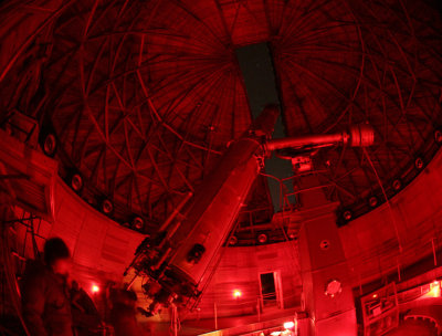 Observing on Lowell Observatory Clark 24 Refractor -- March 7, 2008