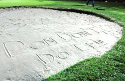 The message waiting for Don on the 5th hole