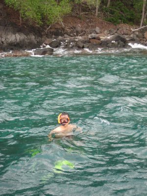 Danny snorkeling