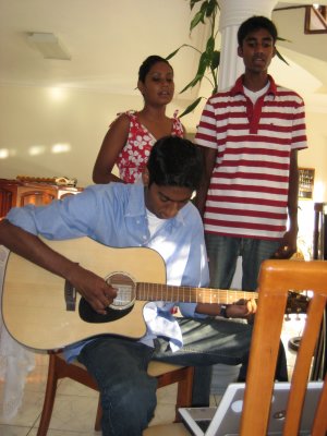 Jason, Raianna and Joey performing