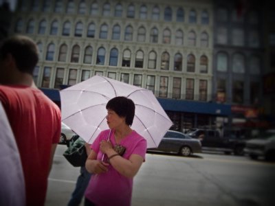 Woman With Umbrella #12040