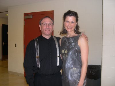 Mary Southworth with Neal Gittleman after Mahler Symphony #4
