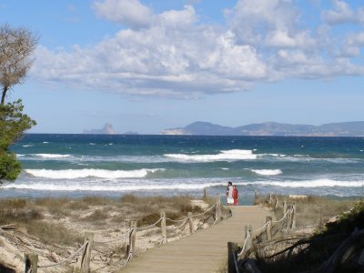 Es Vedera and Ibiza in the distance