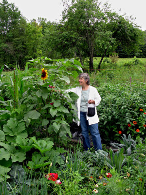 Anni in Her Garden