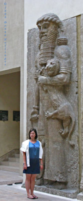 Abyssinian Bas Relief-Hes holding a LION!