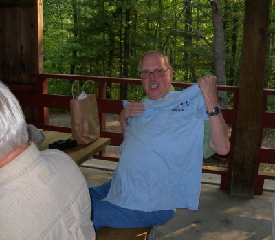 Sheldon receives a club shirt to welcome him back after a long illness