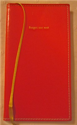 red forget me not andy's blank book