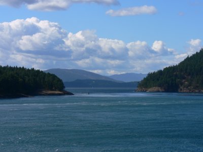 View from the ferry to Vancouver Island