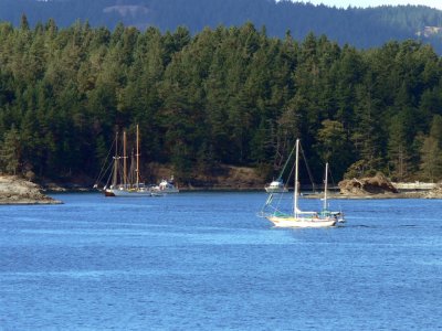 View from the ferry to Vancouver Island