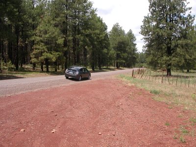 car by road