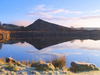 Hadrian's Wall,remains of,at Cawfields Quarry