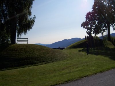 Viking burial mounds