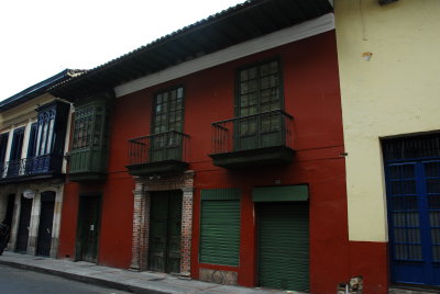 Colorful buildings in Old Town, Bogota