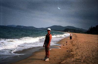 On the beach in Na Trang