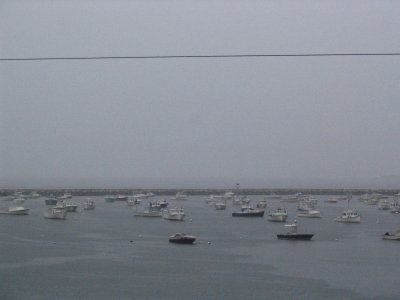 bad weather at mooring in Plymouth
