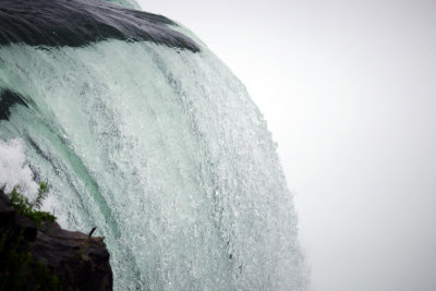the edge of the falls