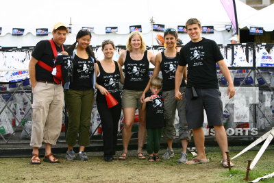 the gang with shirts sheila had made