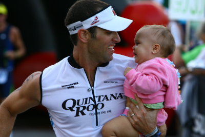 at the finish