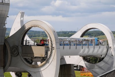 Close up of wheel in operation