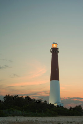 HDR Barnegat Lighthous at Sunset