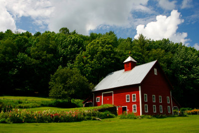 Red Barn in Holden Vermont