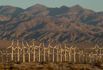 Wind turbines, Palm Springs, California