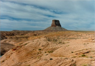 Tower Butte seen from Labyrinth Canyon