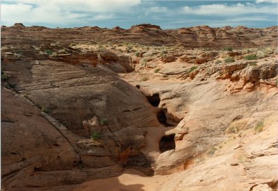 Tanks in Sandstone - Labyrinth Canyon