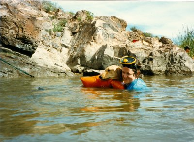 Mikki  and Tammy at Canyon Lake 07-86