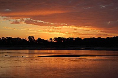 Sunrise over Missouri River at Ponca State Park, Ponca, NE July 15, 2008