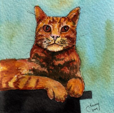 Charlie Cat, 4 x 4 11-08