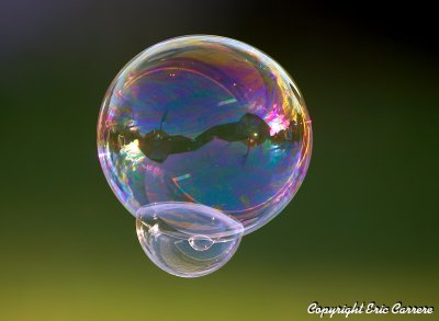 Sunset in the bubbles