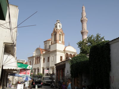 Saatli camii. Watch Mosque, it was before a church.
