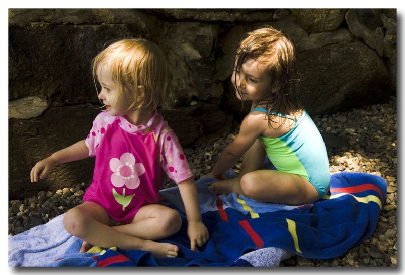 July 5: We meet Loreleis friend, Hanna, at a park in Boothbay where....