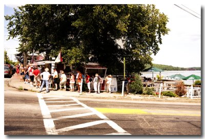 After the cruise we run to Red's for a lobster roll.