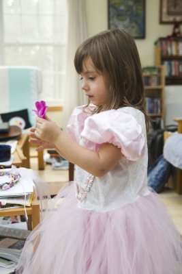....and picking flowers isn't so bad either!