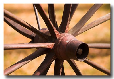 old farm equipment shows the beauty of old technology!