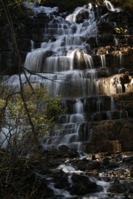 And find this waterfall off park grounds on the Blackfeet Reservation....I think..